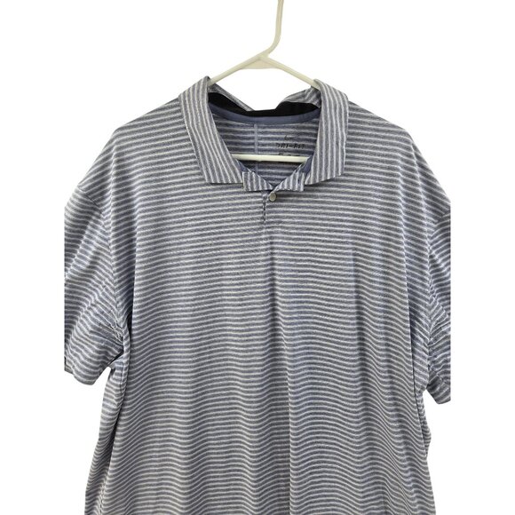 Nike Dri-Fit Men's Polo Shirt Pullover Moisture Wicking Stripes Sz XL Athletic - Picture 3 of 6